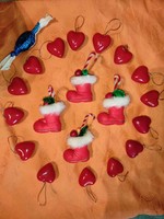 Karácsonyfadísz - Műanyag kor hajnala VI. (műanyag díszek egyben).