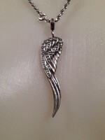 Thomas Sabo Ezüst 925,Köves Angyal Szárny Medál Nyaklánccal.50 cm.
