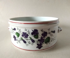 RÉGI  PORCELÁN ÉTHORÓ IBOLYA MINTÁVAL 1920-AS ÉVEK
