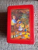 Karácsonyi kekszes doboz 21 x 14 x 8 cm