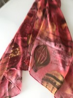 Betty Barclay sál léghajó és repülő mintával, 180 x 63 cm