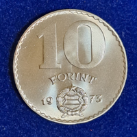 Ritka! Csak 78000 darab vert példány! 1973. 10 Forint UNC (1412)