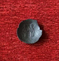 Bizánc bronz tálkapénz, meghatározandó uralkodó.