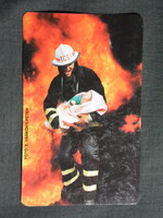 Kártyanaptár,Magyar Tűzoltóság,tűzoltó gyakorlat,életmentés, 1993,   (7)