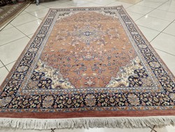 SALE!! Beautiful Bird Motif Iranian Qum 140x220 Handwoven Wool Persian Rug MZ418