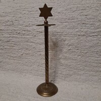 Régi Adventi réz koszorútartó állvány.38 cm.