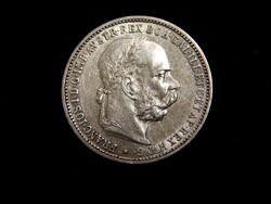 I. Ferencz József    ezüst 1 Korona 1893, szép állapotban
