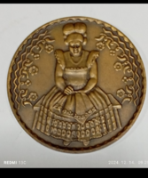 Csúcs Viktória(1934)DN  'Mezőkövesd' BR .Emlékérem (60mm)