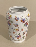 ANTIK DRASCHE PORCELÁN VÁZA, APRÓ VIRÁG DÍSZÍTÉSSEL 18 CM