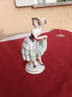 Volkstedt Art deco táncosnő,balerina .,,18 cm,,