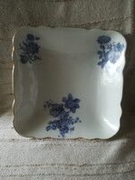 Régi /Altwasser/ porcelán szögletes köretes tál