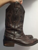 Hibátlan bőr csizma kívül belül legjobb bőr, tiszta belső , kézműves termék,42-43, BTH 27 -28 cm,