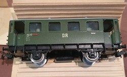 Új, DDR PIKO , Villany vasút, H0, 1:87, retro játék,  személyvagon