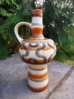 ART DECO  NÉMET POCAKOS VÁZA, 28 cm,