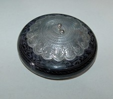 Egyedi Marokkoi lakkdoboz ezüst diszitéssel