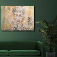 JMModernAbstract MISS BUDDHA 80x60 cm-es kortárs festmény feszített vásznon