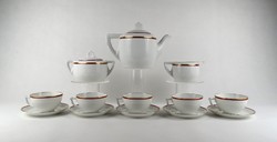 1U028 Hüttl Tivadar porcelán teáskészlet 5 személyes AQUINCUM jelzéssel