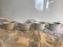 PORCELÁN - 4 db - CSÉSZE - WILHELMSBURGER - 7 x 5 cm - 1 dl - ANTIK - HIBÁTLAN