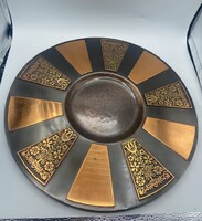 Lignifer fém réz falitányér 33-cm!