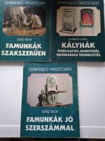 Szabadidő hasznosan könyvek (3 db) - Famunkák és Kályhák