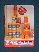 Kártyanaptár,Jugoszlávia,Horvát Droga élelemiszeripar,Kamilla Tea, 1978,   (8)
