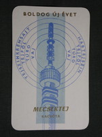 Kártyanaptár,Mecsek tej tejipari vállalat,Kacsóta,grafikai,Pécs Tv torony, 1978,   (8)