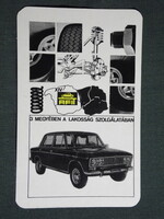 Kártyanaptár,AFIT,14.sz autójavító ,Pécs,Lada,Zsiguli autó 1978,   (8)