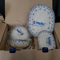 Extra Akció!68 darabos Zepter Eden 12 személyes porcelán étkező- és kávéskészlet bontatlan, Új