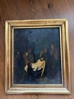 Szimon Jenő fára festett liturgikus kép