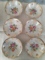 Bavaria - porcelán, salátás készlet / eozinos fátyollal