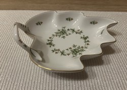 Hollóházi porcelán Erika mintás kínáló
