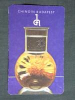 Kártyanaptár,Chinoin gyógyszer vegyészeti gyár,Budapest, 1979,  (8)