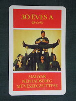 Kártyanaptár,30 éves néphadsereg művészegyüttese tánckara, 1979,  (8)