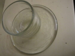 Üveg  mécsestartó gyertyatartó