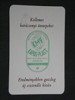 Kártyanaptár,Kapos-Plast Kefe és műanyagipari vállalat gyár,Kaposvár,  1979,  (8)