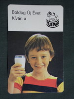 Kártyanaptár,Tejipari vállalatok,gyerek modell, 1979,  (8)