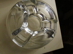 Vastag  üveg  mécsestartó gyertyatartó