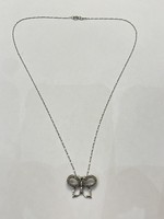 Ezüst Pillangó Medál Gyémántokkal