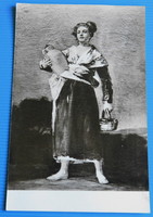 Francisco Goya: Leány korsóval - képeslapon