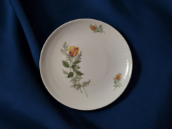 Kahla német porcelán kistányér sárga rózsával