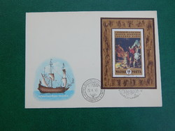 FDC 1970. Festmény (VII.) blokk: Rubens: Mucius Scaevola Porsenna előtt - németalföldi festők