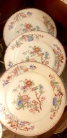 Antik francia Sarreguemines Minton kőporcelán lapos tányérok