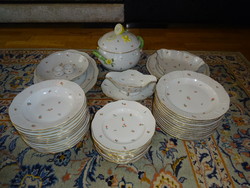 Herendi porcelán, antik, 12 szem. Petit Fleurs Héderváry mintás étkészlet. ingyen száll. Vanneki.