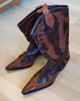 Western csizma bőr női