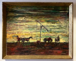 Wagner János / Alkony a pusztán / 1 Ft-ról, nincs minimálár
