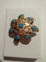 Antik szép mutatós nagyméretű bross, áron alul eladó