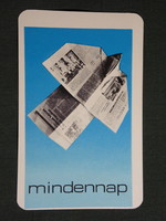 Kártyanaptár,Fejér megyei Hírlap,napilap,újság,magazin,papírrepülő,1980,  (8)