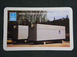 Kártyanaptár,BHG híradástechnikai vállalat,Budapest,távbeszélő központ,1980,  (8)