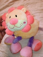 Csörgő oroszlán kb 28 cm plüssfigura bébi játékok, Alkudható