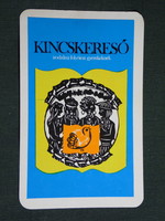 Kártyanaptár,Kincskereső irodalmi folyóirat újság gyerekeknek,grafikai rajzos,1980,  (8)